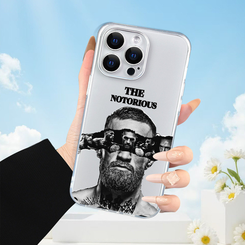 (สต๊อกสินค้าในพื้นที่) เคสโทรศัพท์ Mcgregor ที่น่ากลัว Clear Protective Soft Tpu Case|Iphone 14 Pro 