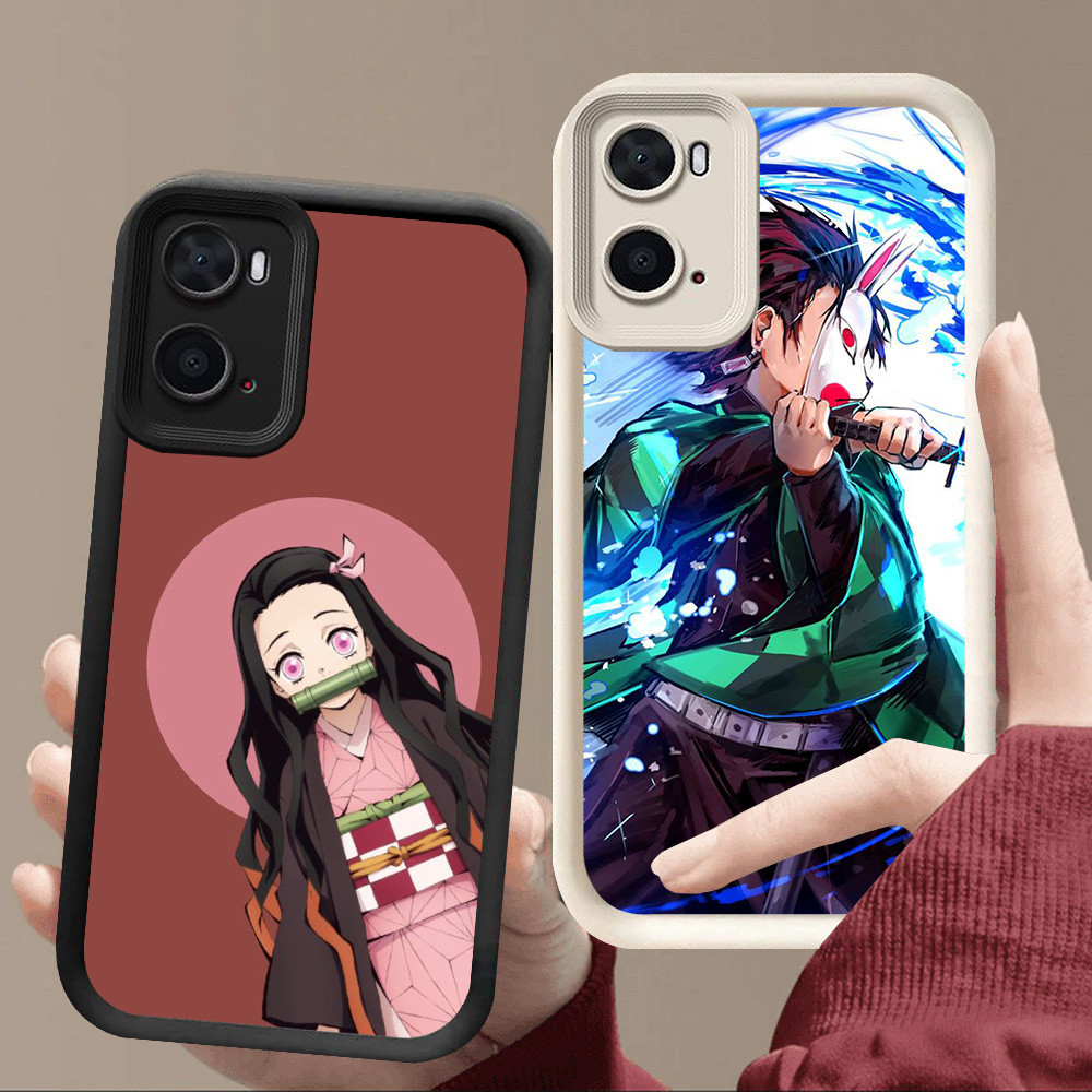 R63 Demon SlayerปลอกสําหรับRealme A77 A77s A96 Realme C33 9iสีดําและสีขาว