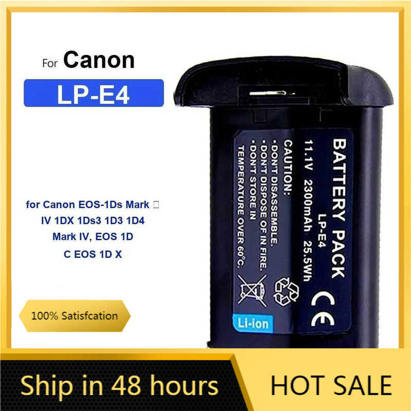 for Canon EOS-1Ds Mark Ⅲ IV 1DX 1Ds3 1D3 1D4 Mark IV, EOS 1D C EOS 1D X LP-E4 แบตเตอรี่ 2300mAh