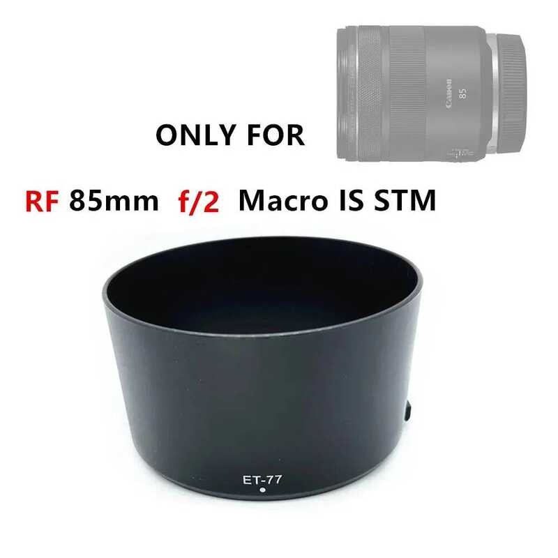ET77 เลนส์ฮูด Circular Sunshade เปลี่ยน ET-77 สําหรับ Canon 85mm f/2 ro, RF 85 mm F2 RO IS STM