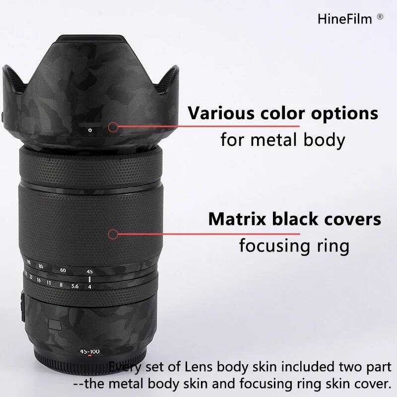 ▥ Fuji Gf45-100 F4เลนส์พรีเมี่ยมรูปลอกผิวสำหรับ FUJIFILM Fujinon Gf45-100Mm F4 R LM OIS WR เลนส