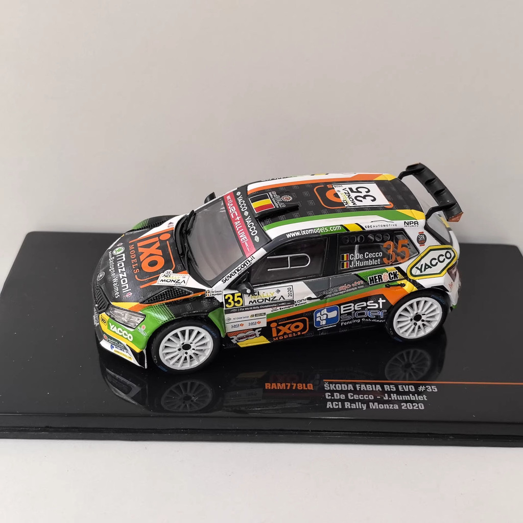 IXO 1/43 SKODA FABIA R5 EVO #35 2020 Skoda Racing Model Alloy 6e Limited Edition Car Model