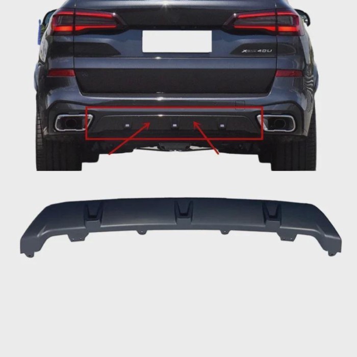For BMW X5 G05 M40i 30i 30dX 40iX 2019 2023 Underride Protection Rear Bumper Lower Filler Air Diffu