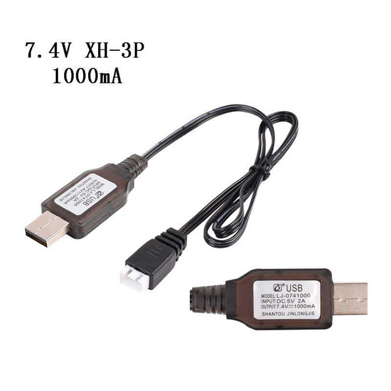 7.4v Charger XH-3P 2S Lipo Li-ion ไฟฟ้า RC ของเล่นเครื่องบินรถ Drone หุ่นยนต์สําหรับถัง 20001000/500