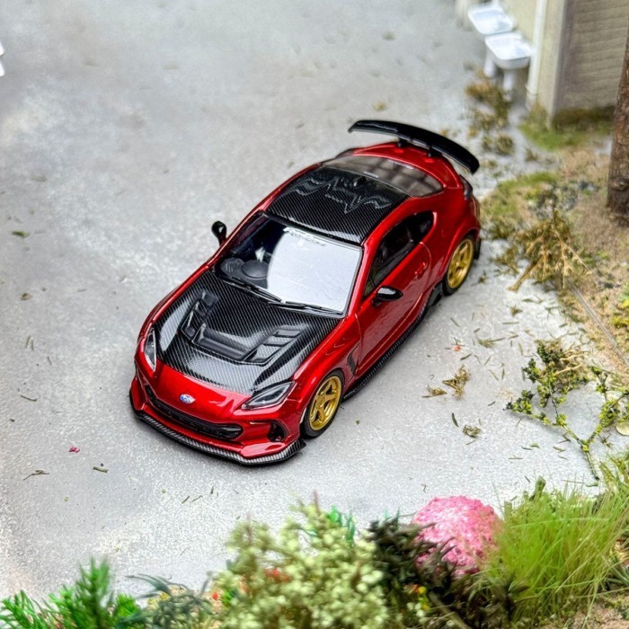 CM Model 1: 64 Subaru Subaru BRZ Varis Metal Red Alloy Car Model