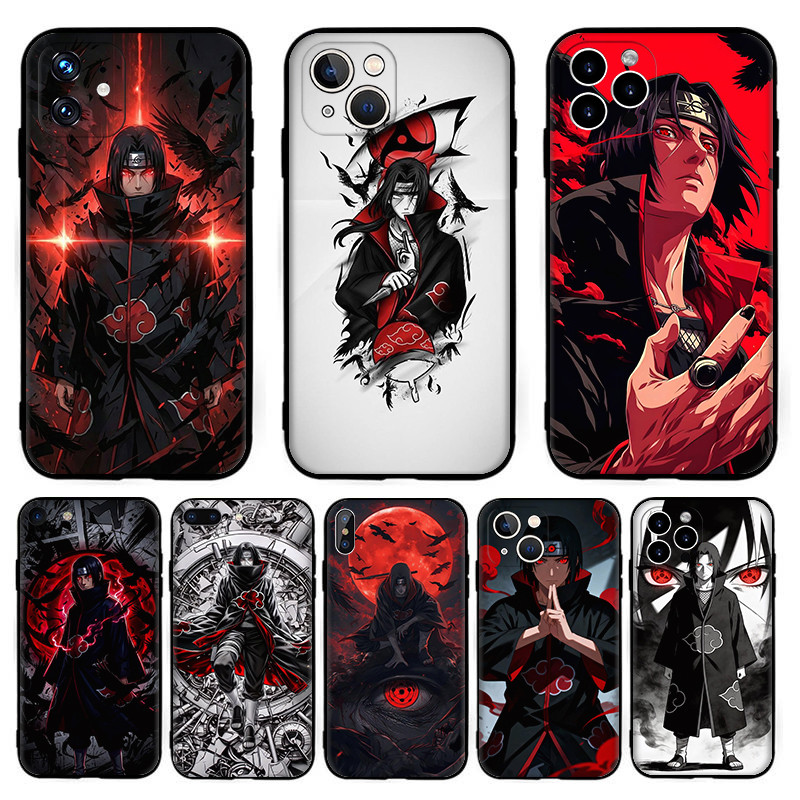 สําหรับ iPhone 5 5s SE 6 6s 6 7 8 Plus SE X XR XS 17 Air Pro Max อะนิเมะการ์ตูน itachiha ปลอก 6Y29 ส