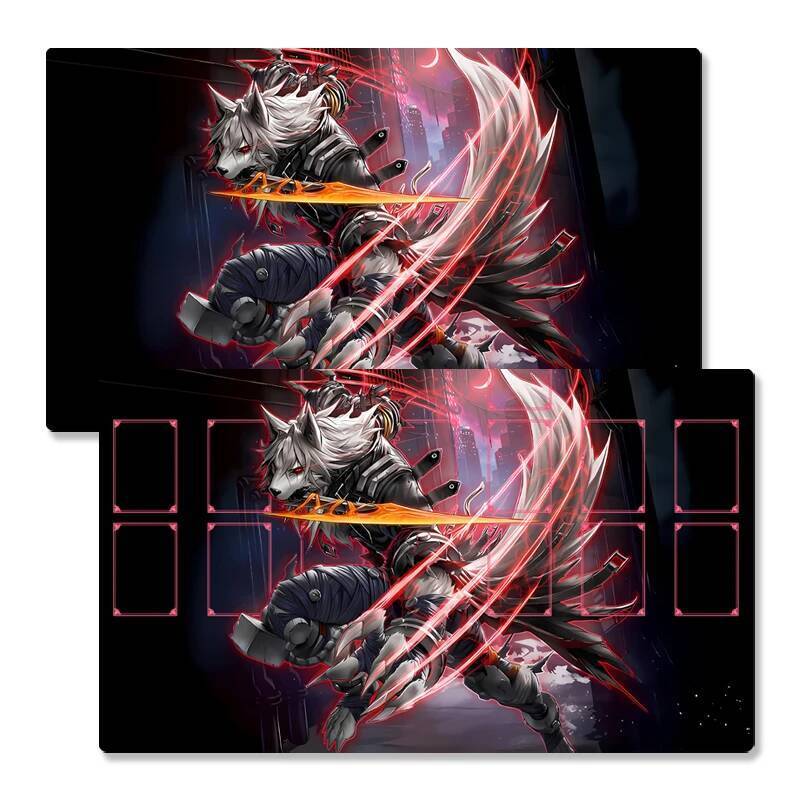 Yugioh Ripper Tenyi K9-ØØ Hound Play Mat Yu-Gi-Oh! TCG OCG Trading Card Games Mat Duel Plate Rubber 