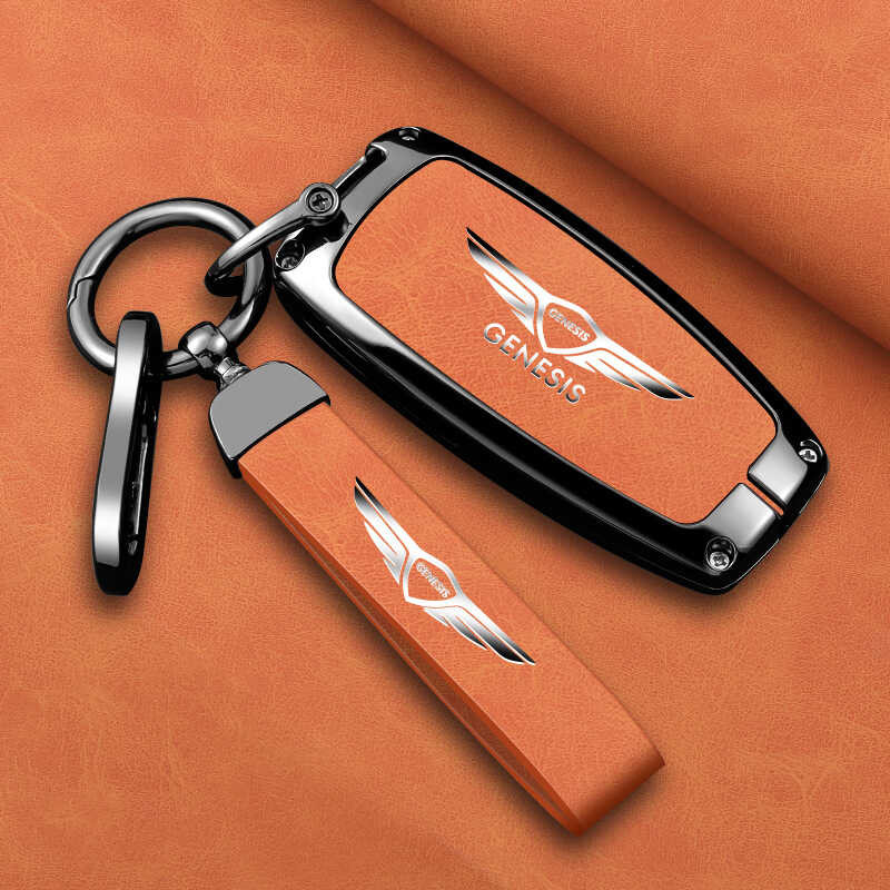 เหมาะสําหรับ Genesis Genesis Key Cover GV70 G80 GV80 G90 รถโลหะป้องกันกรณีหัวเข็มขัดชาย