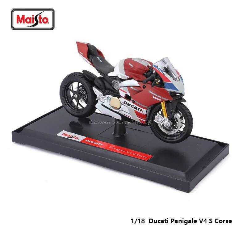 C Maisto Dui Panigale V4 S Corse 1:18 Scale Alloy Motorcycle Diecast Model Collectible Grade Gift T