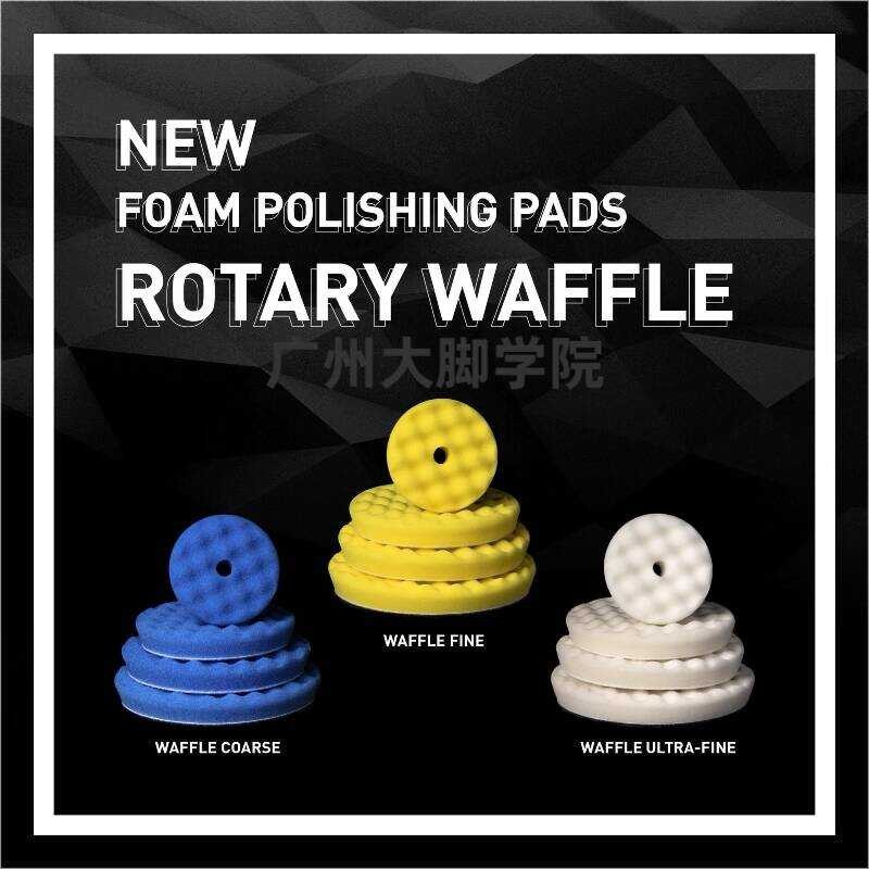 Ruves rupes rupes วาฟเฟิลฟองน้ําแผ่นแผ่นขัดรถความงามขัดคืนเครื่องศูนย์กลางฟองน้ําพิเศษ