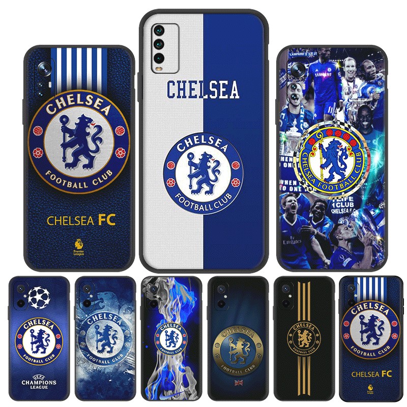 Chelsea Club โลโก้สําหรับ Redmi หมายเหตุ A1 11S 11E 11 11t Pro Plus TPU Spot พลาสติกสีดํากรณีนุ่ม