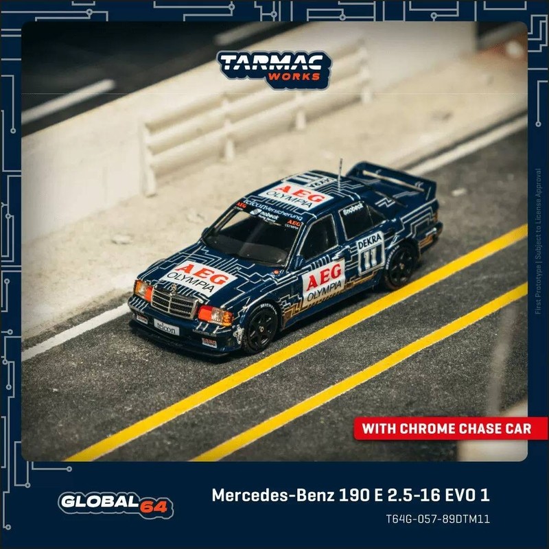 TW 1: 64 Mercedes-Benz Merces-Benz 190E โมเดลรถอัลลอย