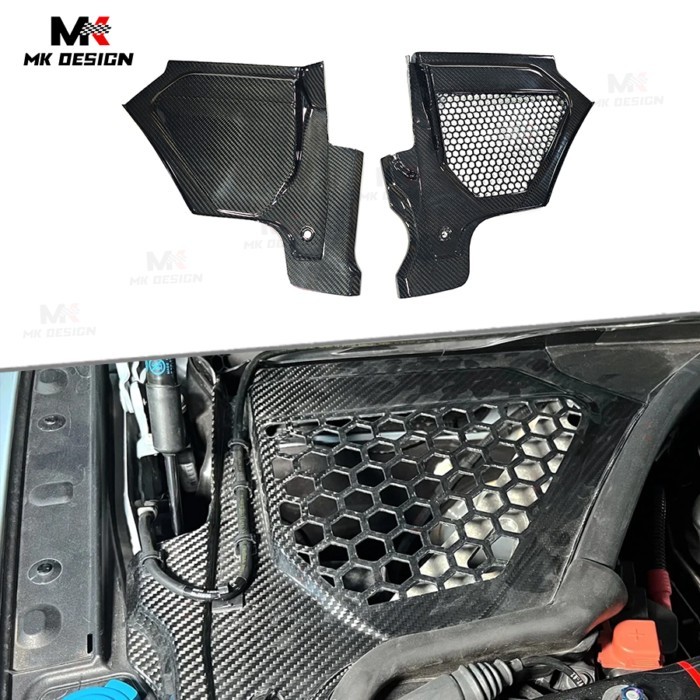 Dry Carbon Fiber Filter Water Cowl Panel Cover for BMW G87 M2 G80 G81 M3 G82 G83 M4 Engine Compartm