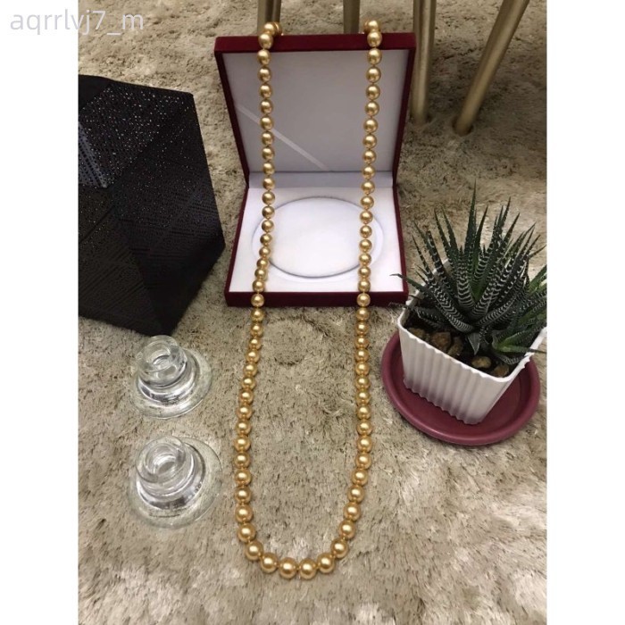 musthave discount 48 inches Long Majestic Pearl Necklace - Yellow Gold (SouthSea pearl look a like)