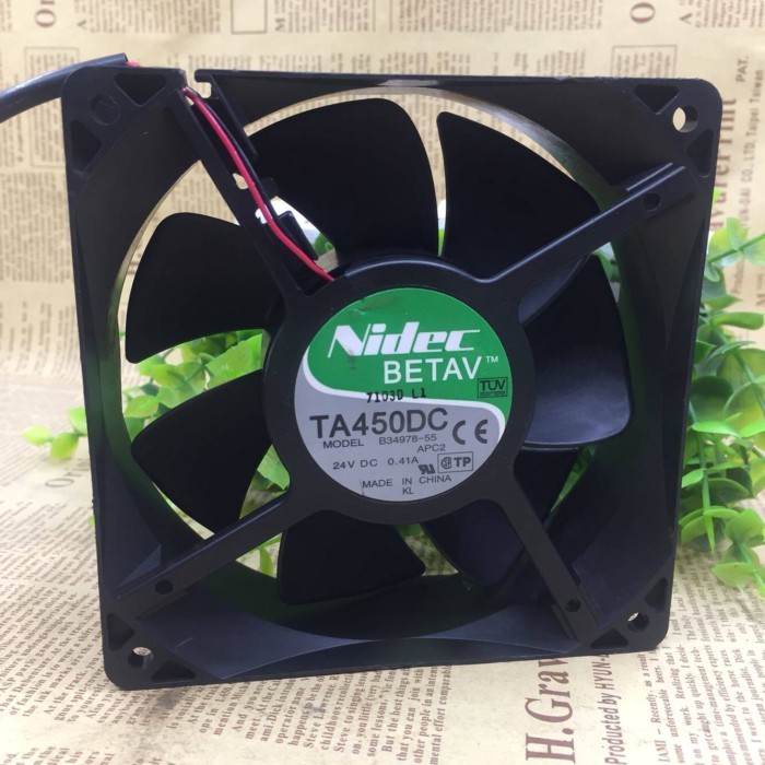 TA450DC B34978-16 24V 0.41A ต้นฉบับญี่ปุ่น NIDEC 12038 Axial Fan