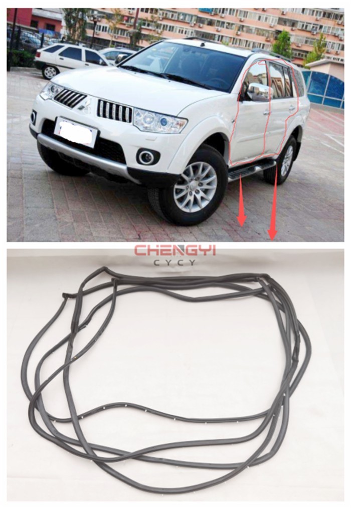 1PCS Door Rubber Seal Doorpost Rubber Strip Fit For Pajero Montero Sport KG5W KG6W KH6W 5725A329 57