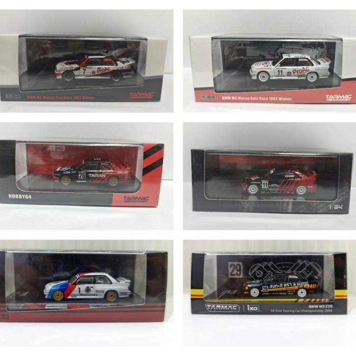 พร้อมสต็อก Tarmacworks TW 1: 64 BMW BMW M3 E30 Out of Print Alloy Car Model