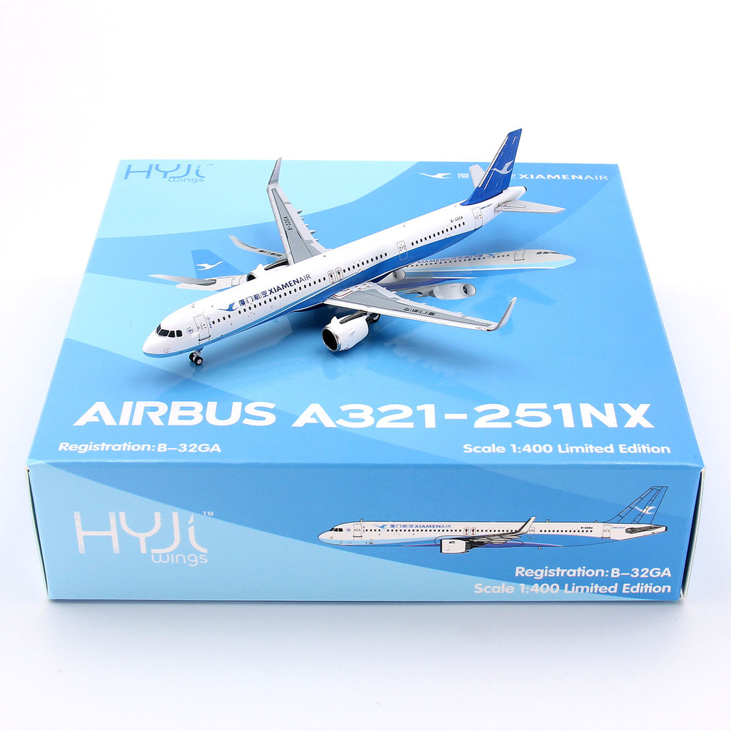 HYJLwings HY2100095 เครื่องบิน Xiamen Airlines A321neo B-32GA รุ่น 1/400