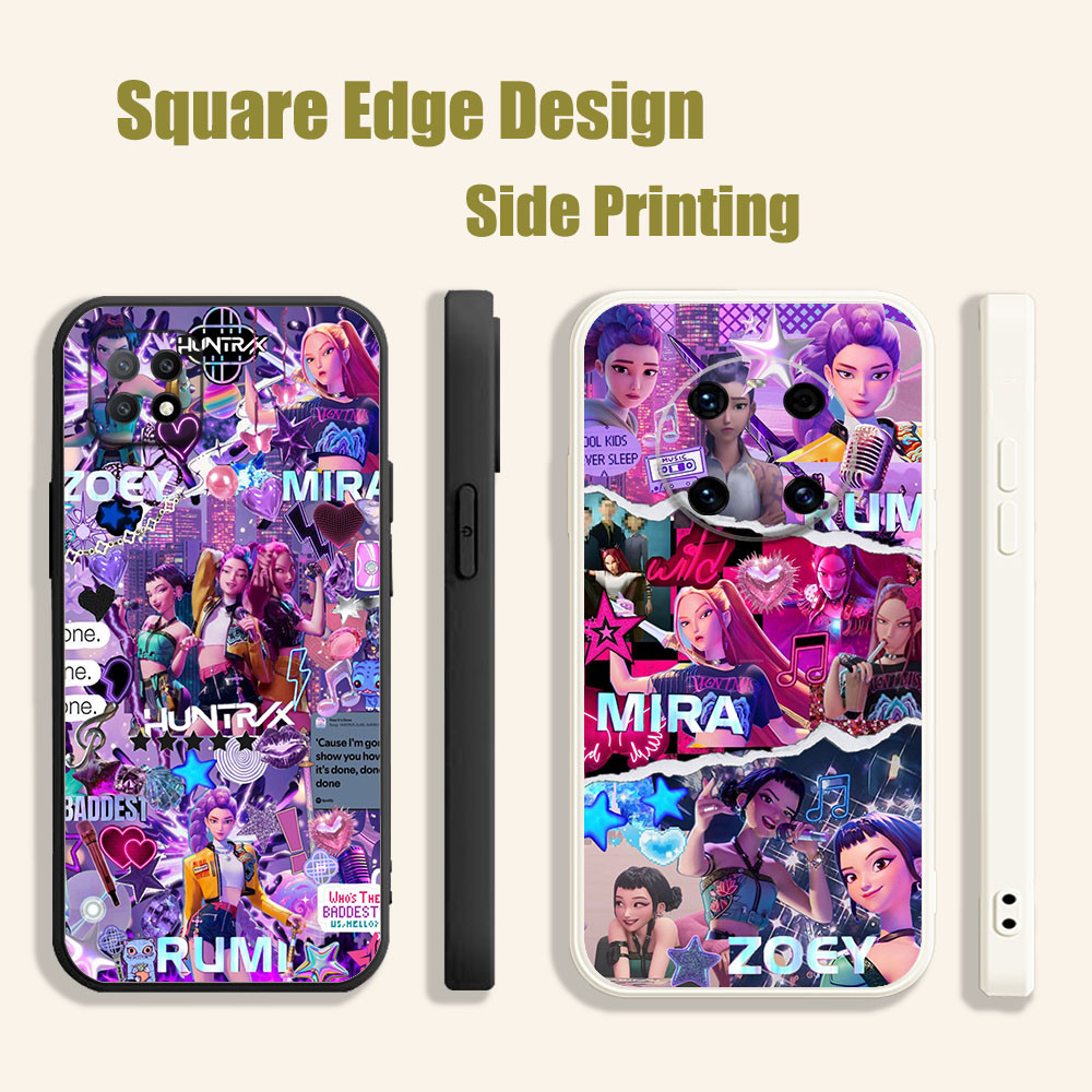 ปลอกสําหรับ OPPO Reno6 Reno 7 7z 5K A16E A16K A94 kpop นักล่าปีศาจ rumi zoy mira BOF07 เคสโทรศัพท์ขอ