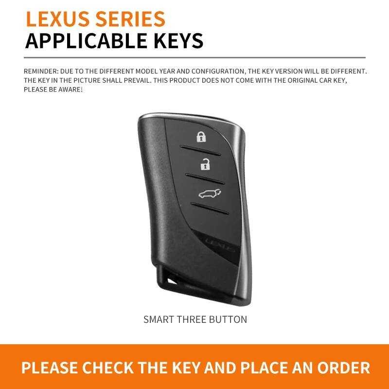 ▥ หนังรถ REMOTE Key Case COVER Protector SHELL สําหรับ Lexus UX ES Ux200 Ux250h Es200 Es300h Es