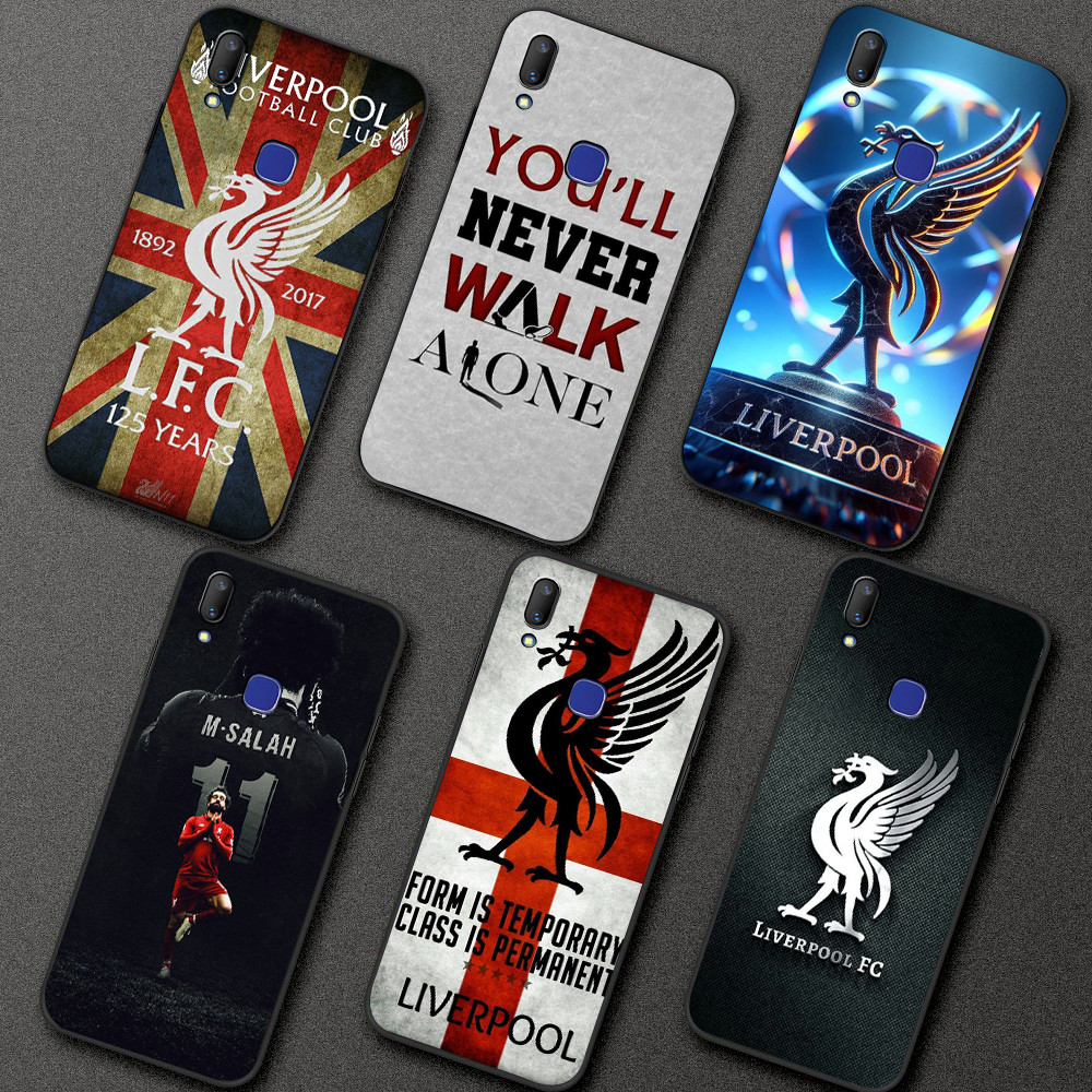 Vivo V1804 V11 V19 Pro V20 SE Y70 SX27 Liverpool เคสโทรศัพท์สีดําแบบนุ่มเคสป้องกัน
