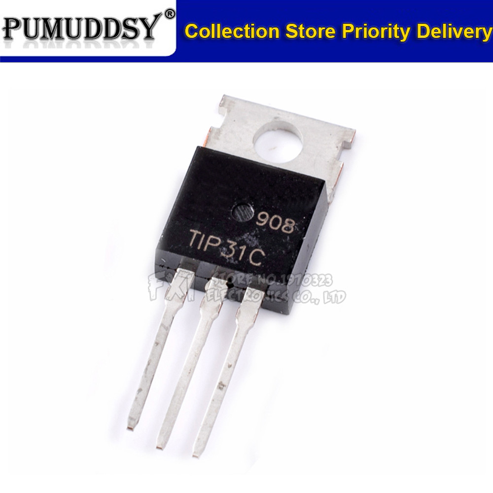 10PCS TIP31C TIP32C TIP41C TIP42C ทรานซิสเตอร์ TO-220 TO220 TIP31 TIP32 TIP41 TIP42