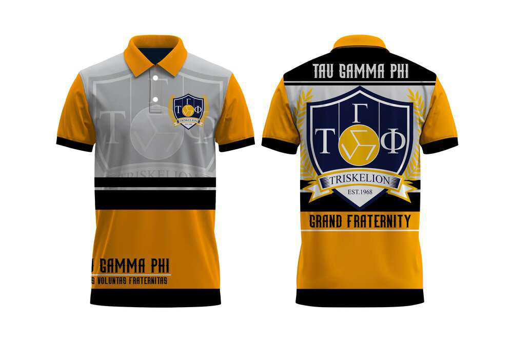 TAU GAMMA PHI ALL EDITION 56TH GRAND FRATERNITY FOUNDING ANNIVERSARY 3D SUPREME POLO SHIRT-ฟรี CUSTO