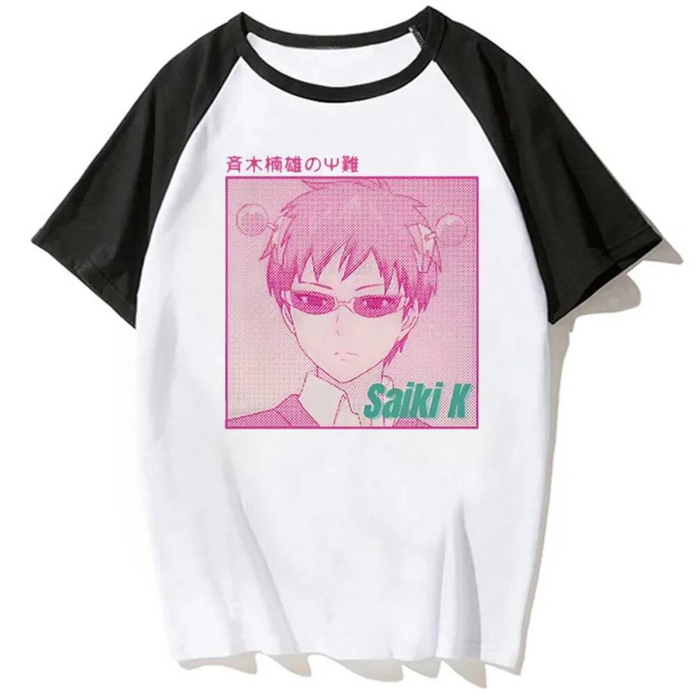 Saiki k t เสื้อวัยรุ่นทางเลือก grunge jojifuku เสื้อยืด 80s emo grunge harajuku ฉาก