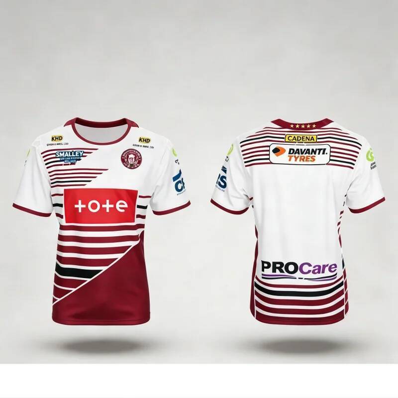 2026 ฤดูร้อนใหม่ครอบครัวเด็ก Tees ยอดนิยม Wigan Warriors Away Jersey Replica Jersey สําหรับผู้ใหญ่แล