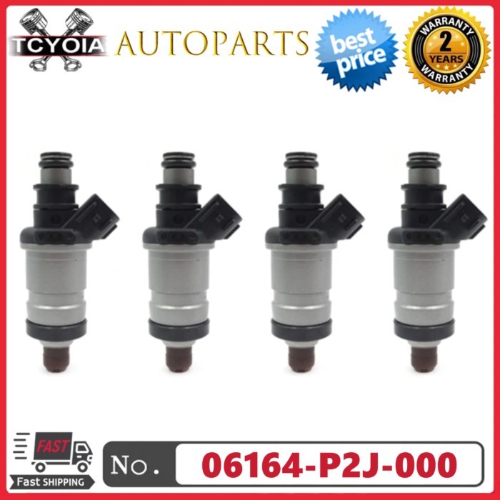 4pcs Fuel Injectors 06164-P2J-000 06164P2J000 For HONDA CIVIC 1.6L INTEGRA 1.8L CRV 2.0L CL 2.3L