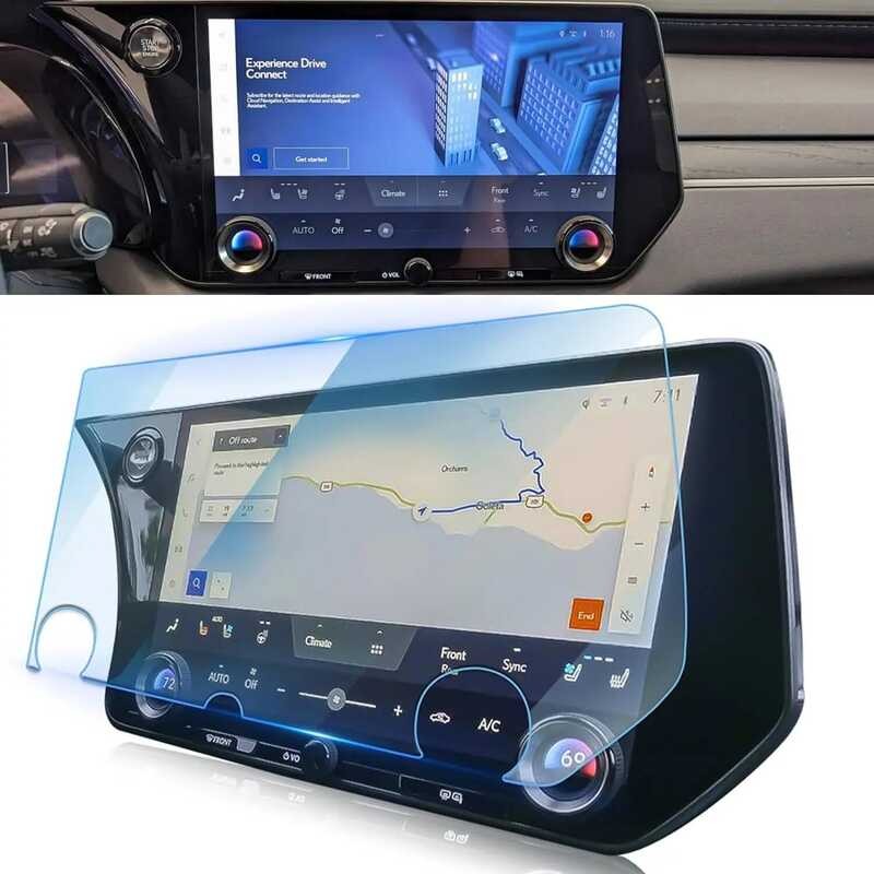 ▥ สําหรับ 2024 2023 Lexus Rx350/Rx350h/Rx500h 14 นิ้ว LCD หน้าจอสัมผัสนําทาง GPS อุปกรณ์ป้องกัน