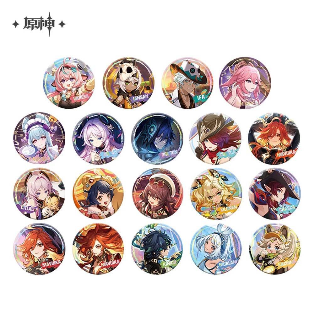 เกม Genshin Impact Iansan Varesa Yumemizuki Mizuki Citlali Chasca คอสเพลย์ COSTUME Badge Pin SPTE Ti