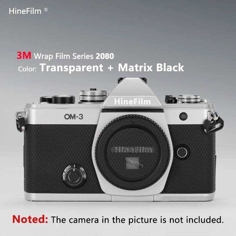 ▥ Hinefilm ผิวสําหรับ Om3 โปร่งใสสติกเกอร์กล้อง OM 3 Clear กล้องผิวสําหรับ Olympus Om-3 กล้องสต