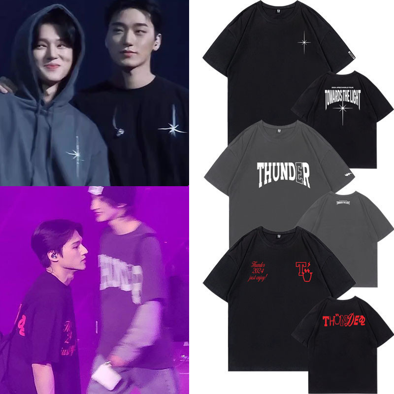 T-Shirt  ATEEZ2024 Tour Concert เสื้อยืดผ้าฝ้ายทรงหลวม S-5XL S-5XL