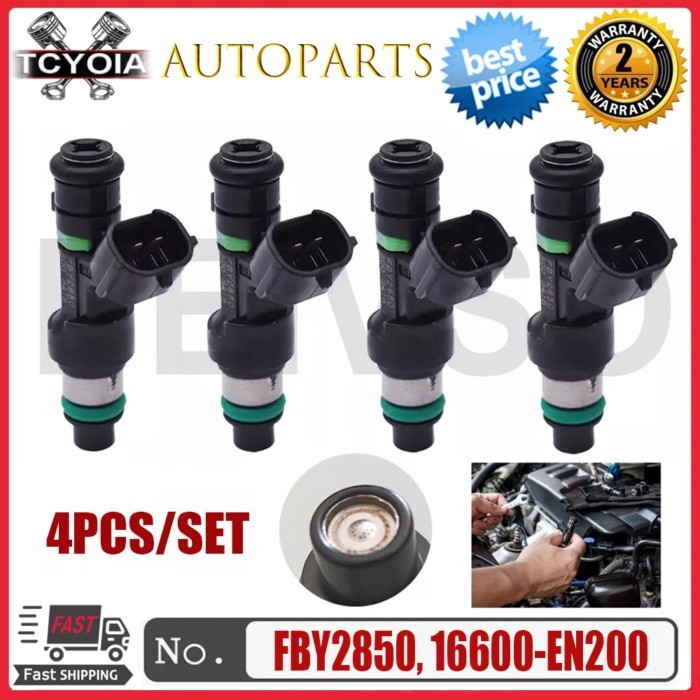 New 4pcs/lot Fuel Injectors FOR Qashqai Sentra J10 Tiida SC11X Cube C11X QR20DE 2.0L MR18DE 1.8L FB