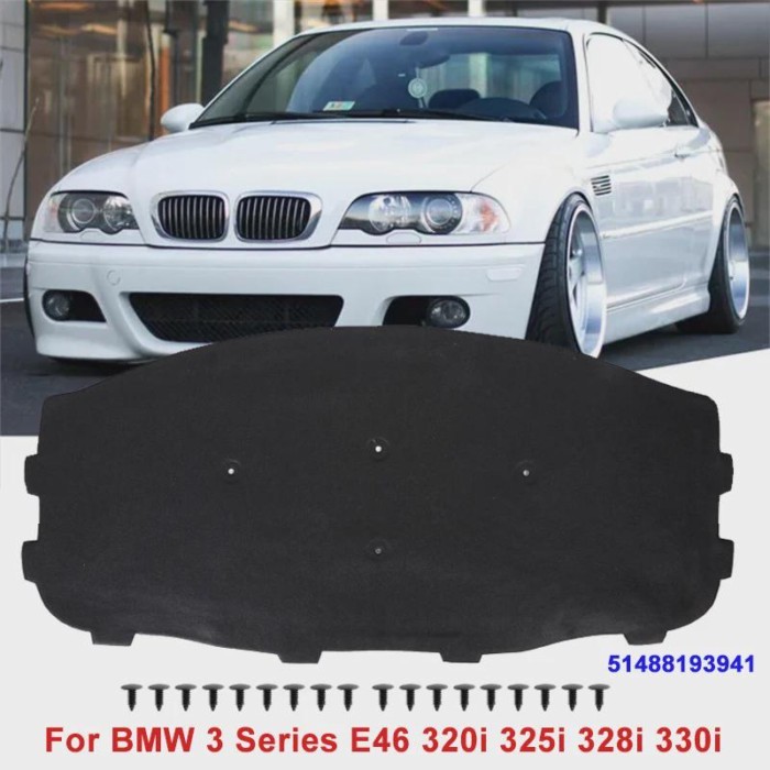Car Front Engine Hood Insulation Pad for BMW 3 Series E46 320i 325i 328i 330i 51488193941