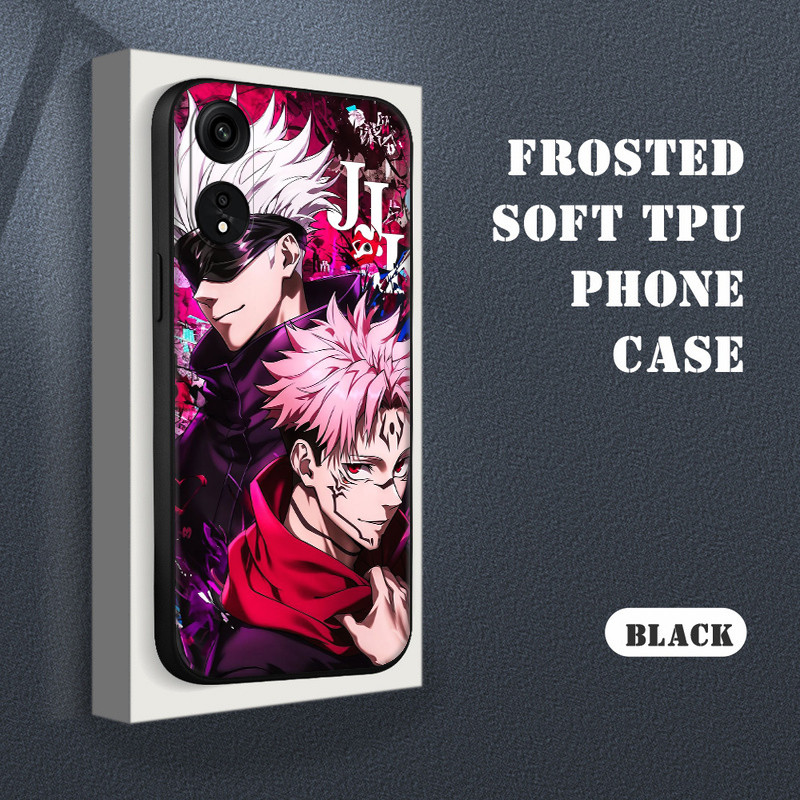 W[3] Anime Boy Cool การ์ตูน Gojo Satoru สําหรับ OPPO A80 A83 A1 A91 F15 A92 A72 A52 A92S A93 A94 A95 A96 K12X TPU ซิลิโคนเคสโทรศัพท์สีดํา ราคา ถูกที่สุด ดีลบีเคเค แกลเลอรีภาพที่ 4