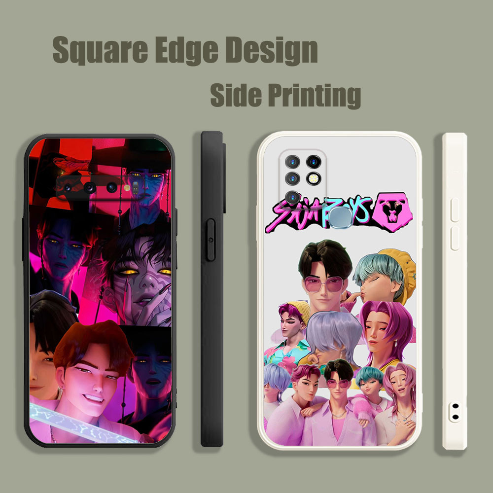 ปลอกสําหรับOPPO A5 A9 A53 A32 A7X Reno 6 5 Z 2020 5G jinu SajaชายKpop demon hunters BOD05 เคสโทรศัพท