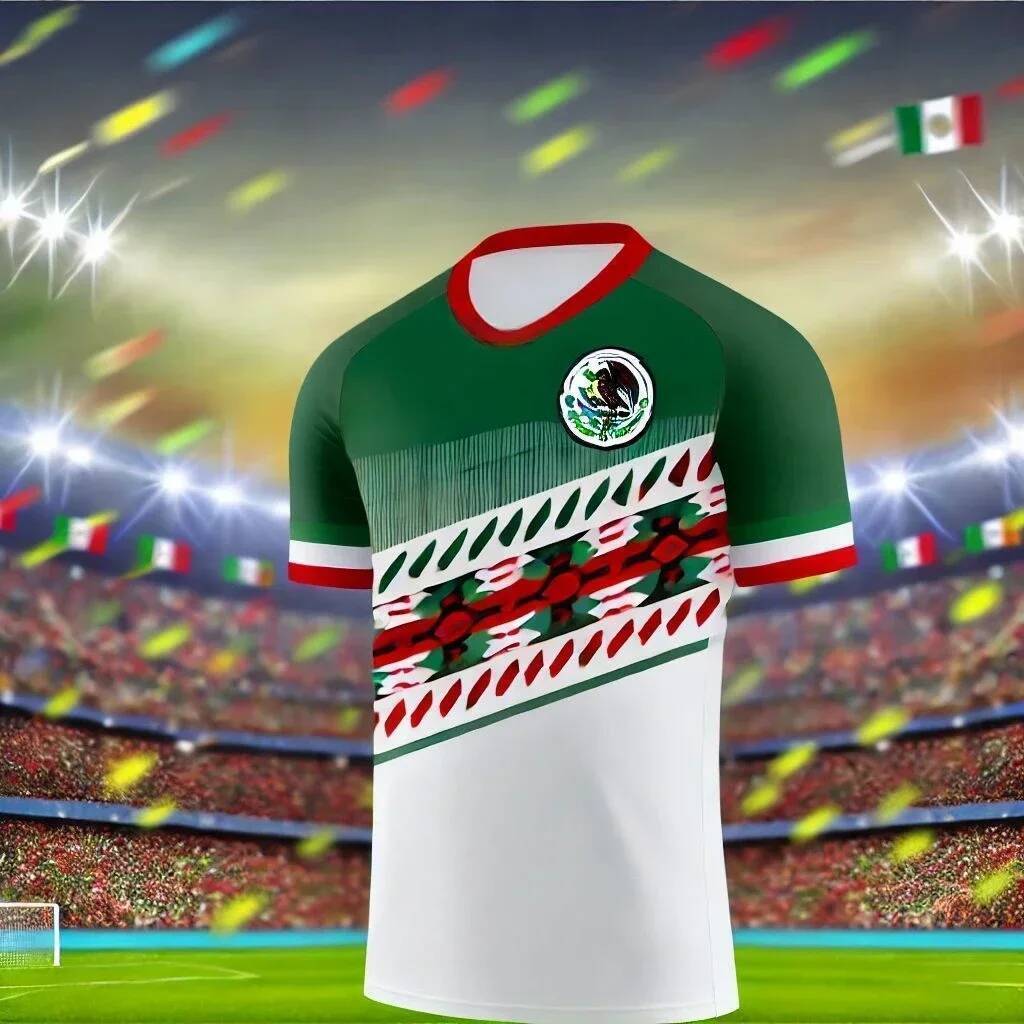 Mexico Exclusive Young Mens Football Shirt ขายร้อนผู้ชาย Trial Shirt Comfort Lucky Sports Everyday S