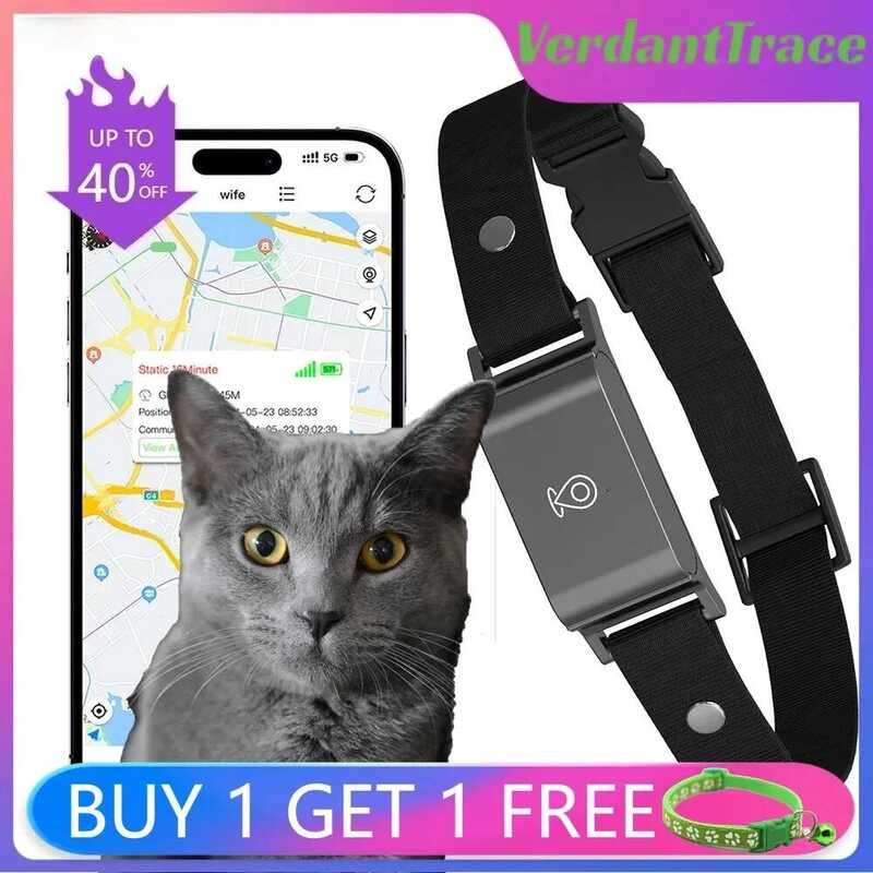 4G Pet Tracker สมาร์ทสวมใส่ปลอกคอสําหรับสุนัขแมว Real-Time GPS Wi-Fi Location Tracking IP67 การตรวจส