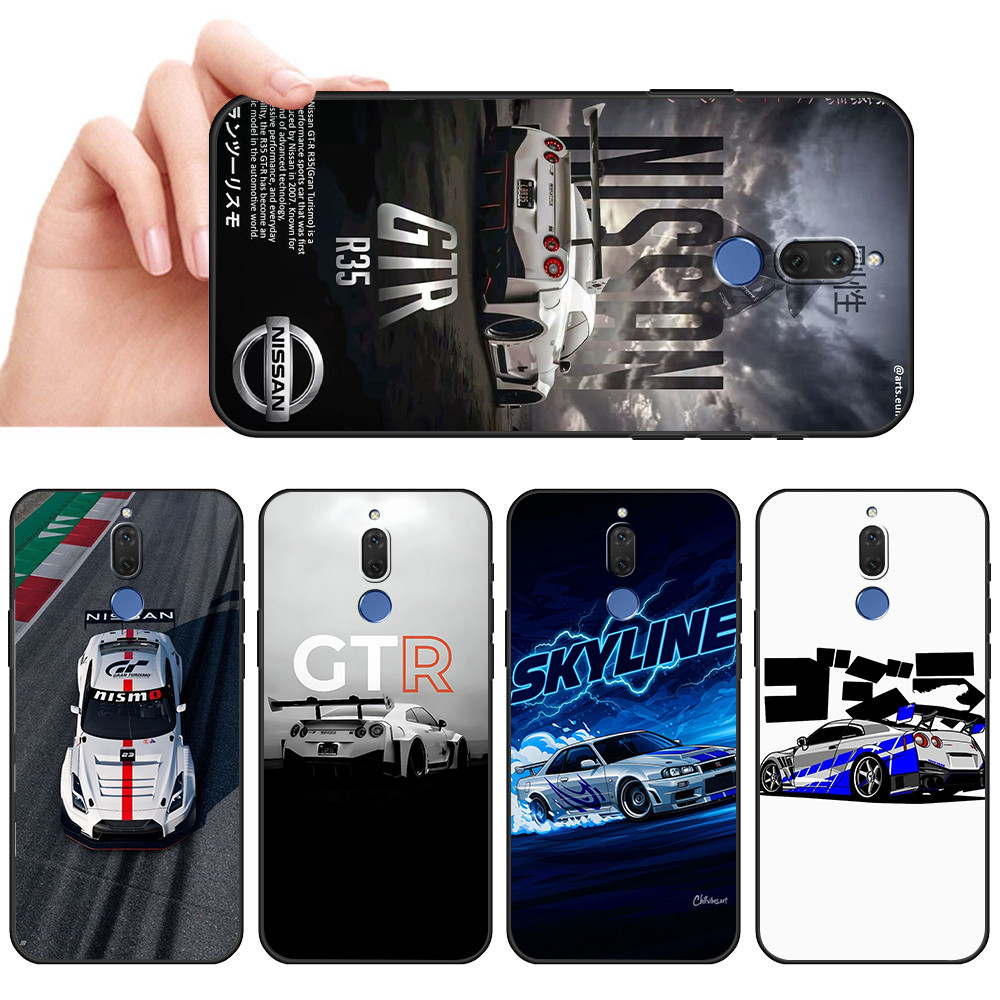 เคสTPUสีดําแบบนุ่มสําหรับOPPO F11 Pro A9X A9 SX37 nissan gtrปรับแต่งปลอก