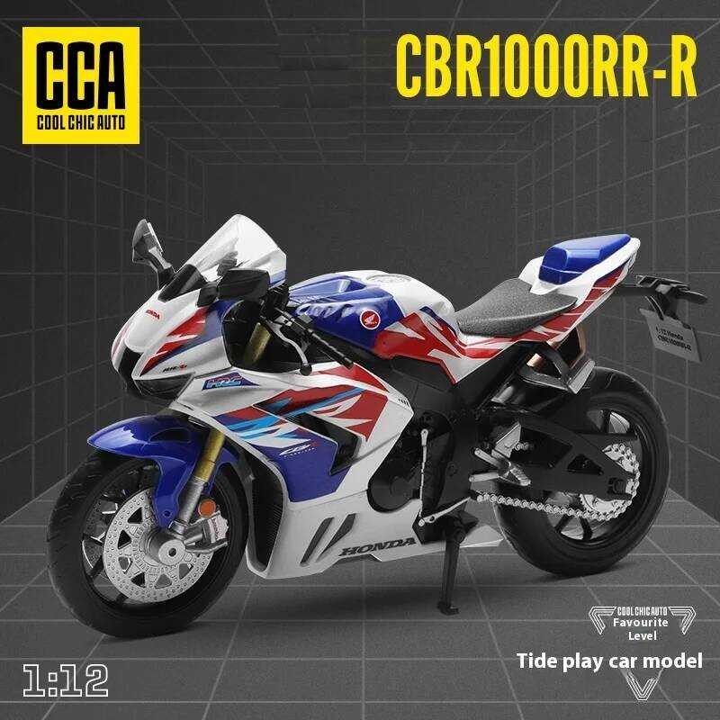 C CCA 1/12 Honda Cbr1000rr-R Simulated Motorcycle Model Racing Collection Ornaments Children's Toys