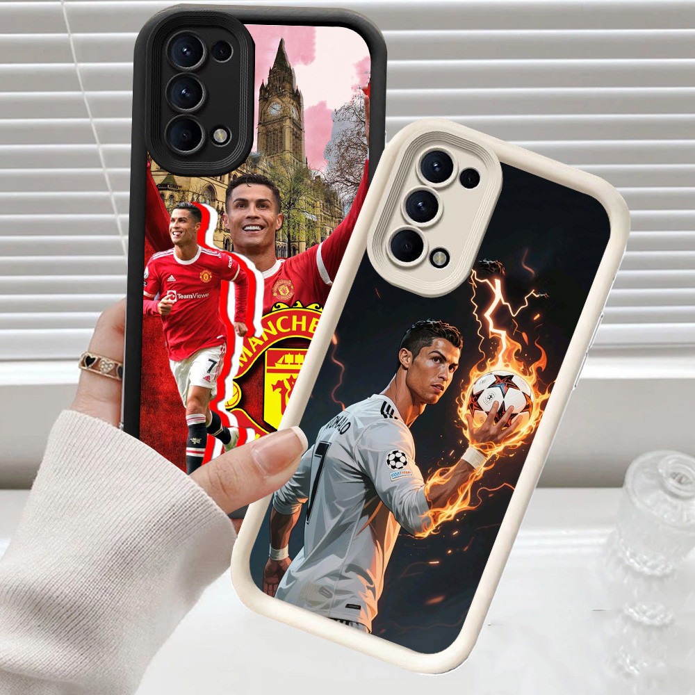 CH10 Ronaldo Soft Casing สําหรับ OPPO F19 A72 A95 A92 F19s A52 เคสป้องกัน