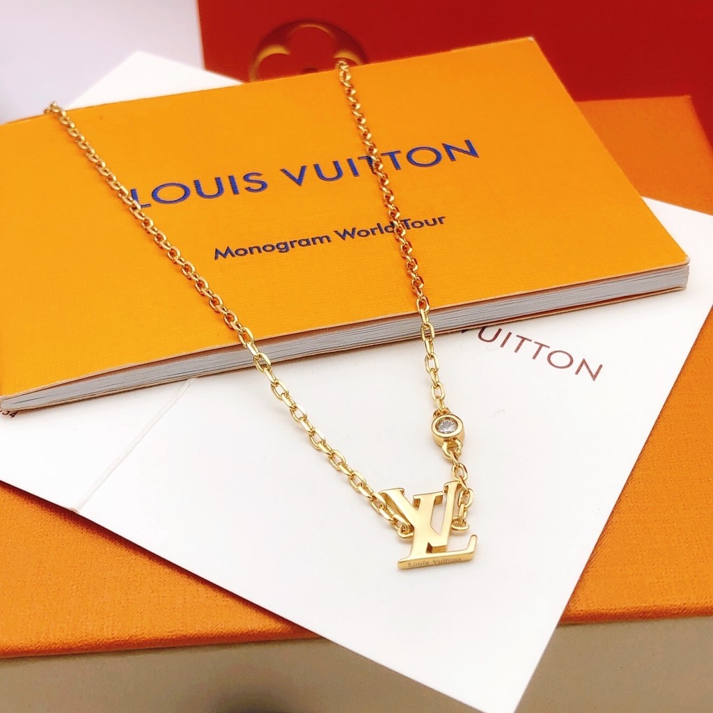 สร้อยคอมินิสไตล์โรแมนติก เพชรสังเคราะห์เคลือบเงา สำหรับแฟนหรือภรรยา วัสดุทำจากทองเหลือง รหัส lxl0142