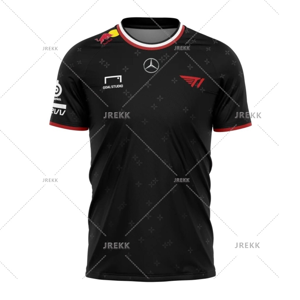 Lol 2025 T1 Uniform Jersey Men Esports Gaming Short Sleeve Tees