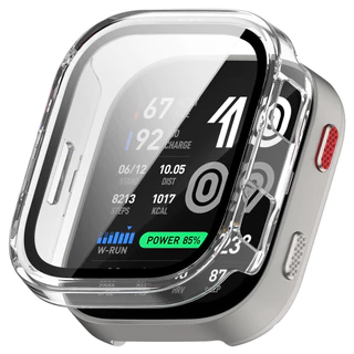 Hard Shell Glass Screen Protector สําหรับ Amazfit Bip Max Full Frame สําหรับ amazfit bip max สมาร์ทนาฬิกากันชนป้องกัน