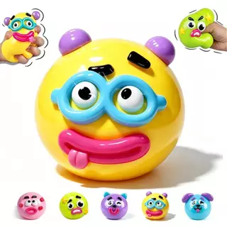 Smushers สุนัข Face Swap Squishy ของเล่นนุ่มช้า Rising Sensory Fidget สําหรับความวิตกกังวลความเครียดบรรเทาเปลี่ยน Expressions โคมไฟตั้งโต๊ะสําหรับ Office Home Travel