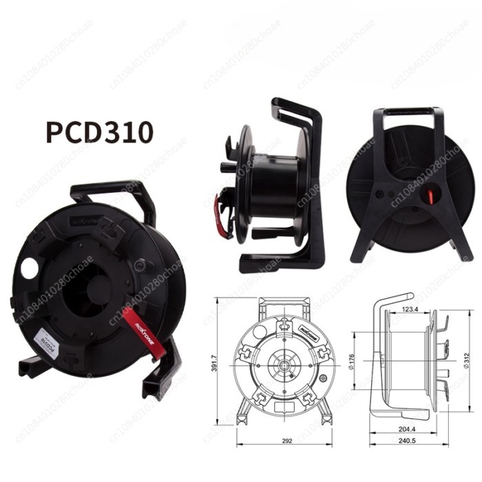 PCD310 Mobile Reel Empty Disk Retractable Plastic I-Wheel Network Cable