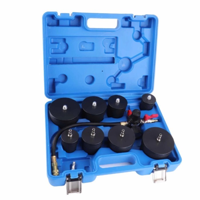 9 Pcs Turbo System Test Kit Turbo System Leakage Tester Turbocharger Air Pressure Boost Leak Test K