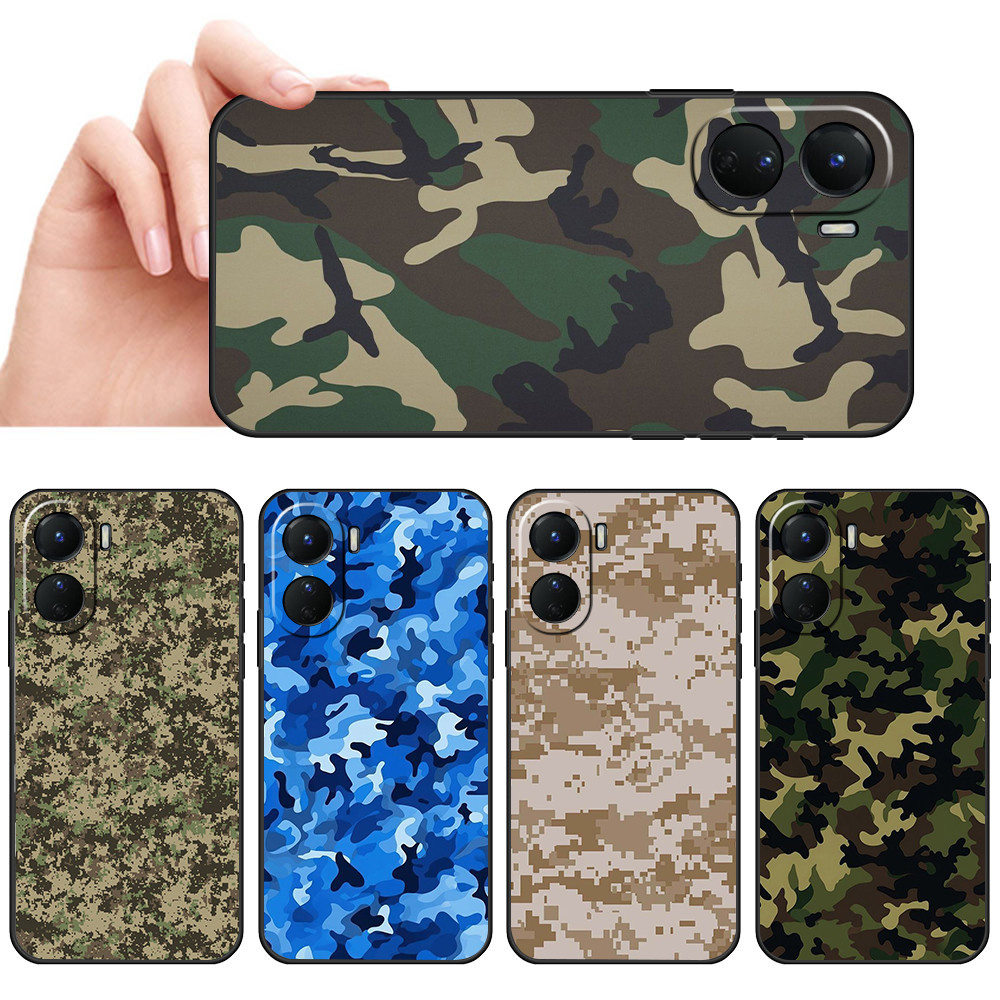 เคสโทรศัพท์แบบนุ่มสําหรับOPPO A57 4G 5G 2022 A77 A77S A57S A57E K10 SX30 ทหารCamouflageปลอก